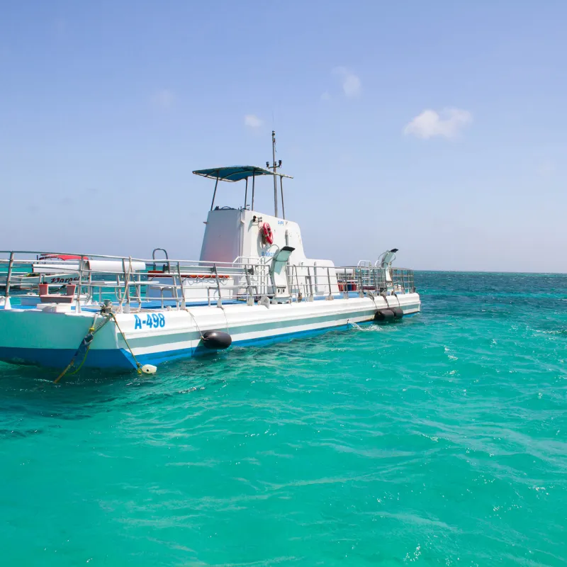 a boat that is floating in the water
