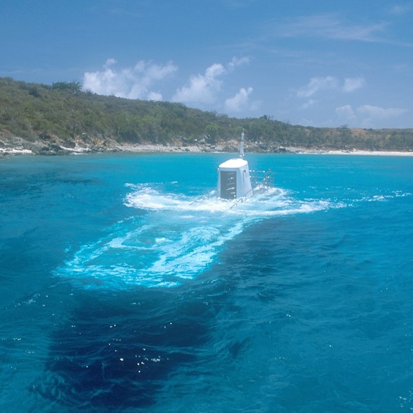 an island in the middle of a body of water