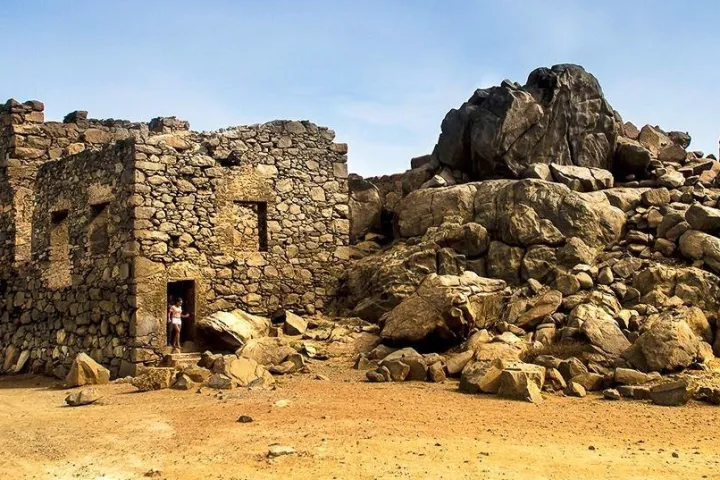 a close up of a large rock