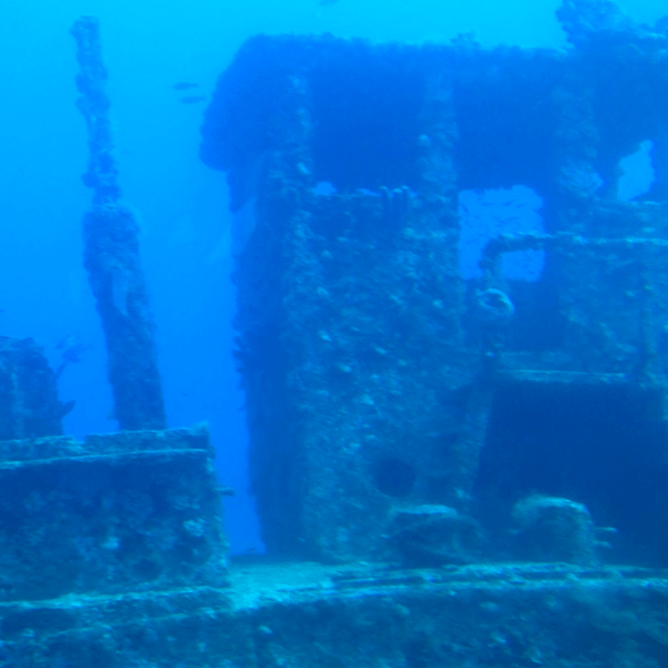 a large ship in the water