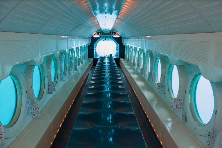 a close up of a subway station