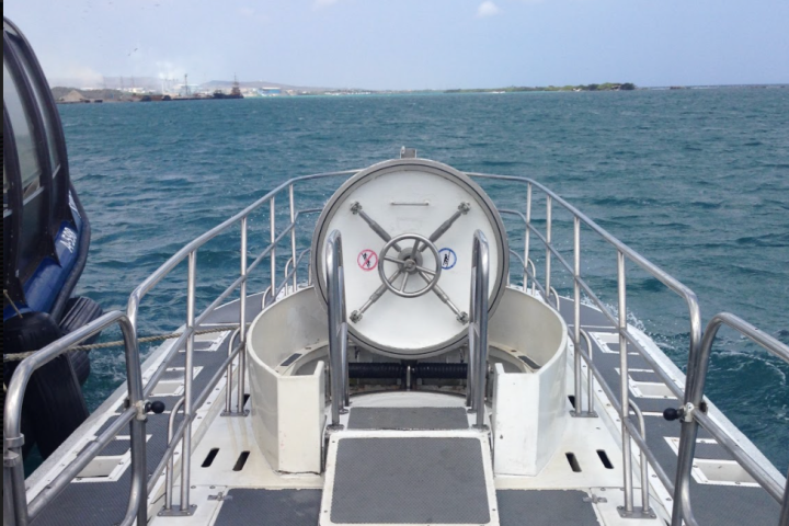 a boat on a body of water