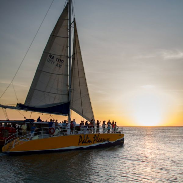a small boat in a large body of water