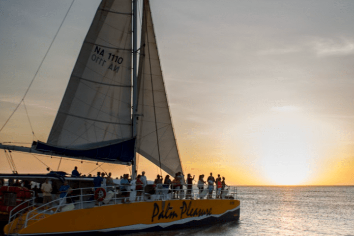 a small boat in a large body of water