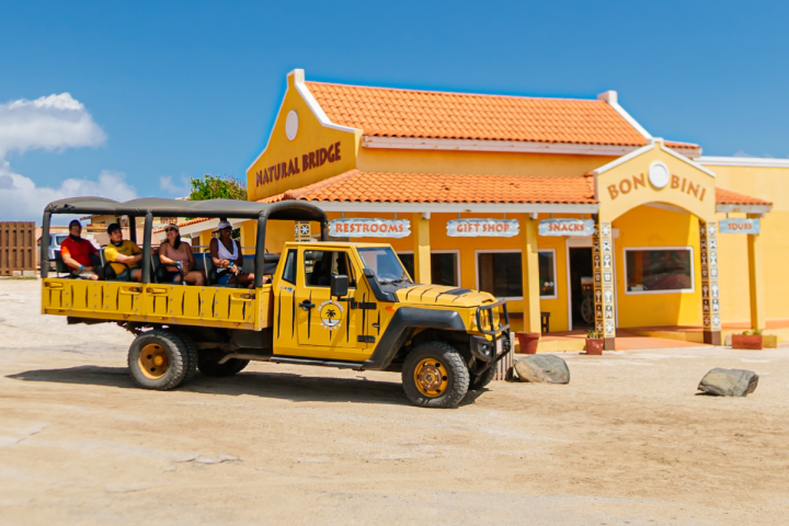 a truck is parked in a parking lot
