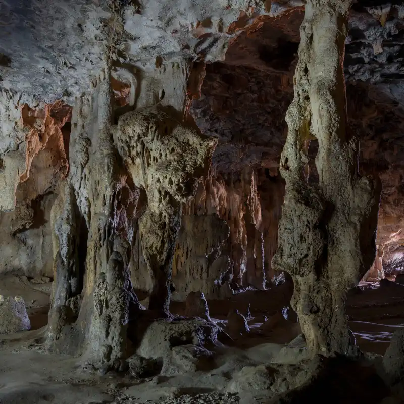 a close up of a stone wall