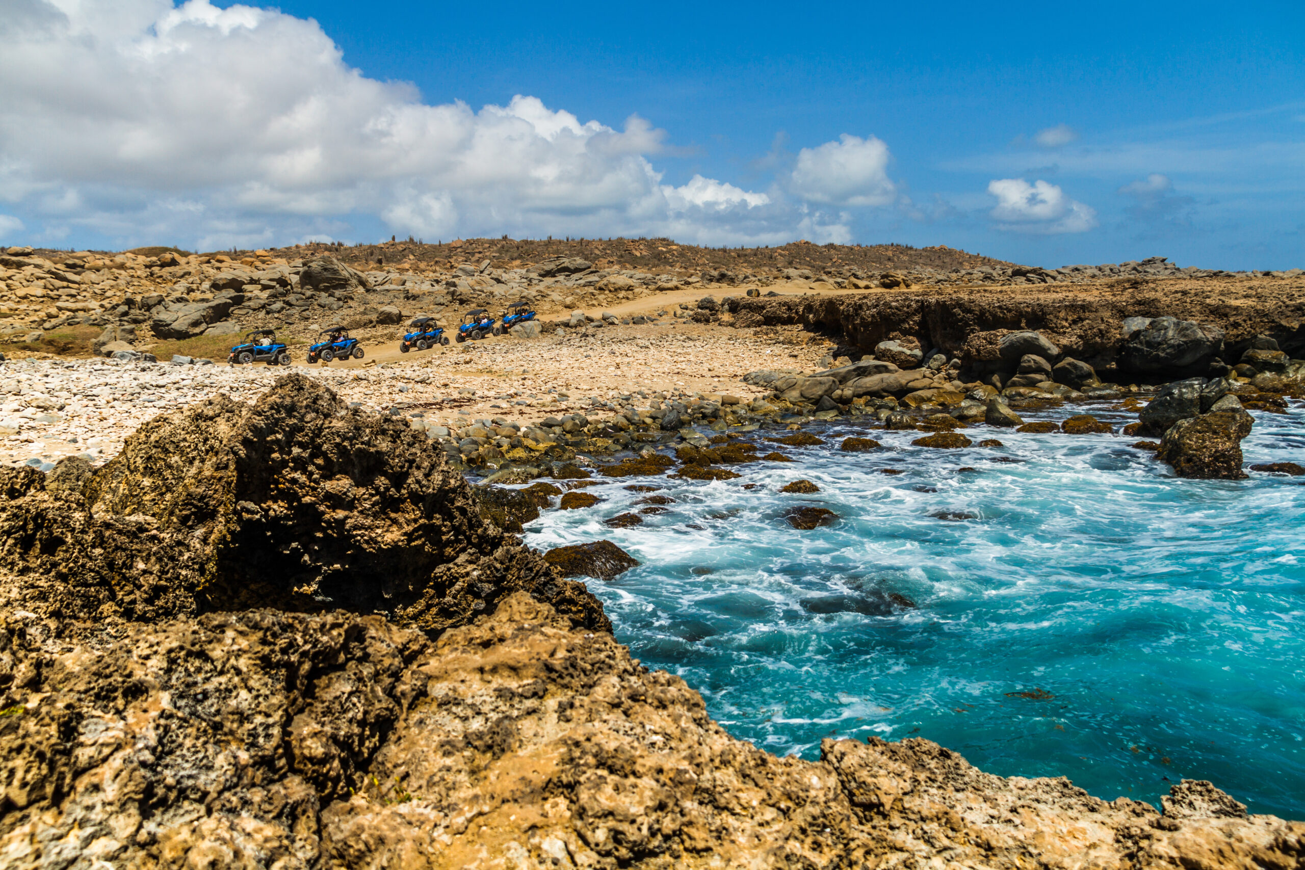 Black stone beach