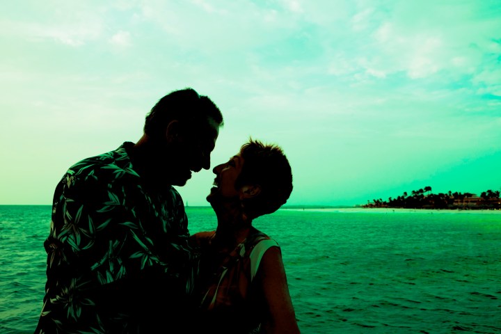 st patricks day sail, happy couple enjoying