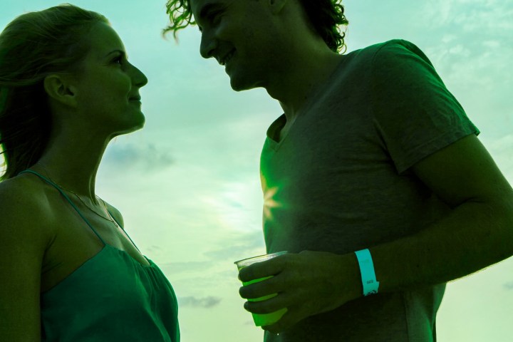 st patricks day sail, happy couple enjoying