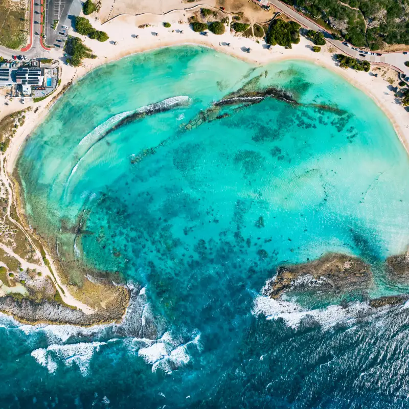 baby beach at san nicolas