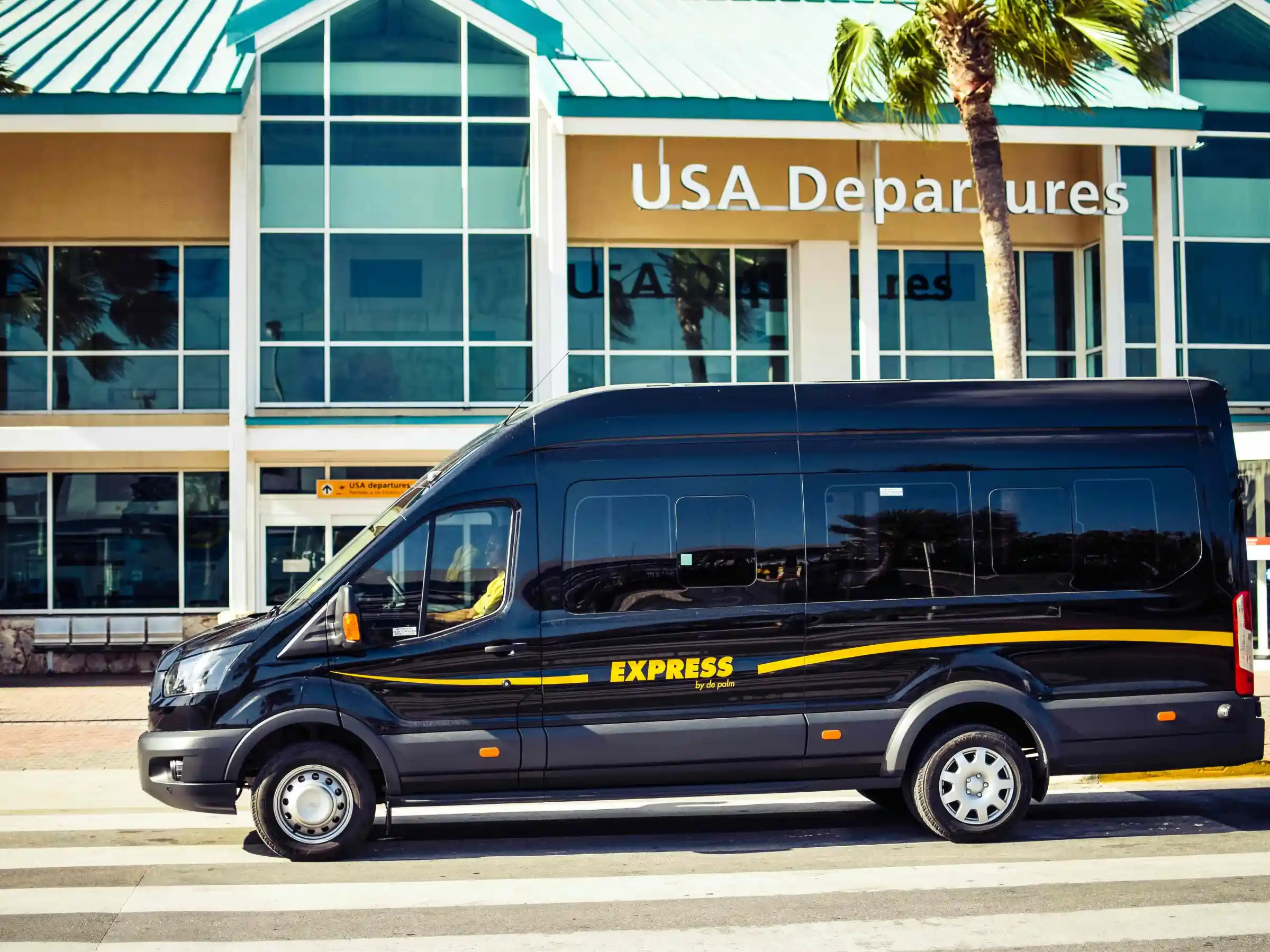 a car parked in front of a building