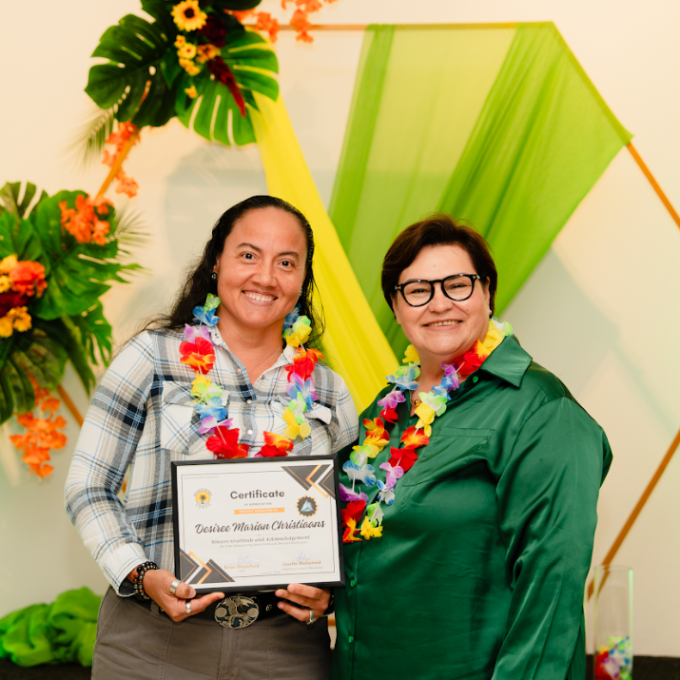 a man and a woman posing for a picture